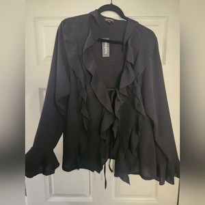 Plus size ruffle top